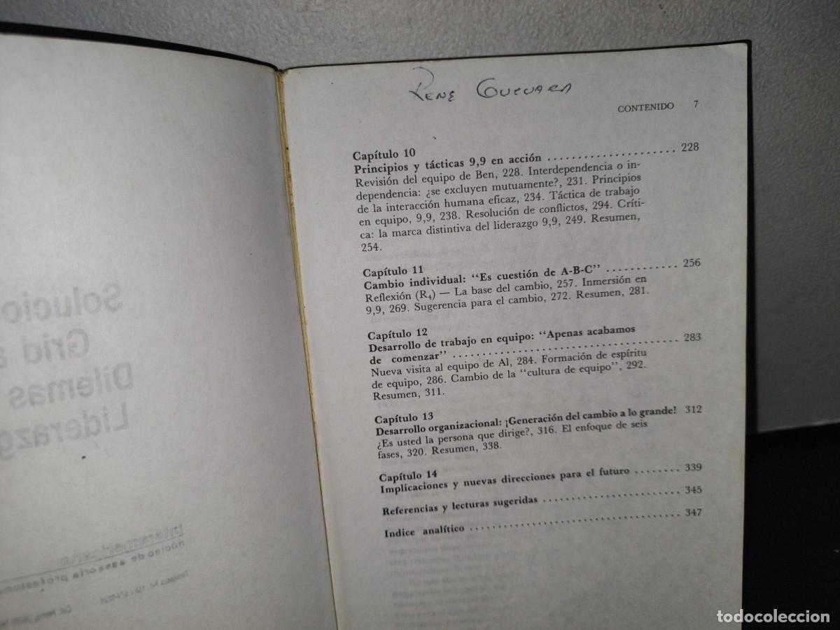 Libros de segunda mano: 13- SOLUCIONES GRID A DILEMAS DE LIDERAZGO - ROBERT R. BLAKE - Foto 4