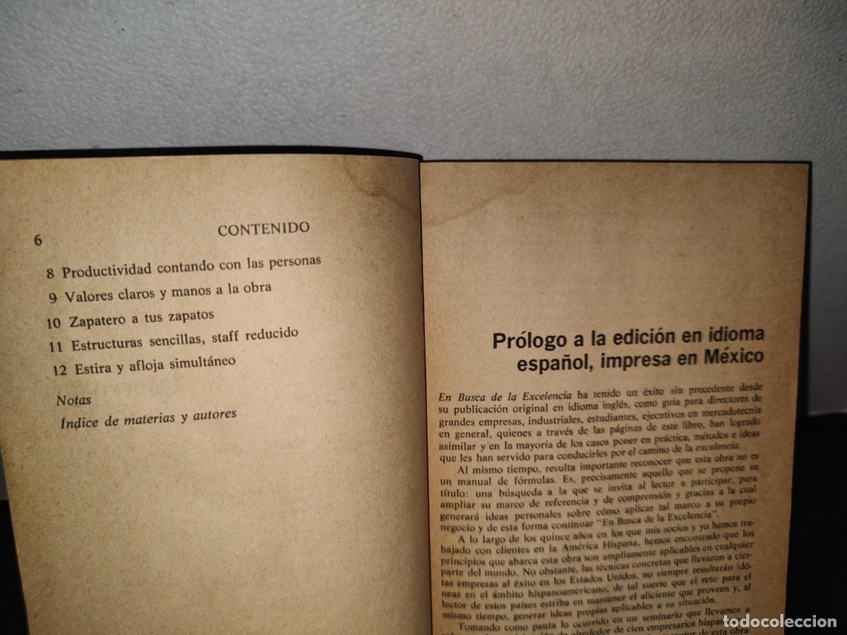 Libros de segunda mano: 13- EN BUSCA DE LA EXCELENCIA - THOMAS J. PETERS - Foto 5