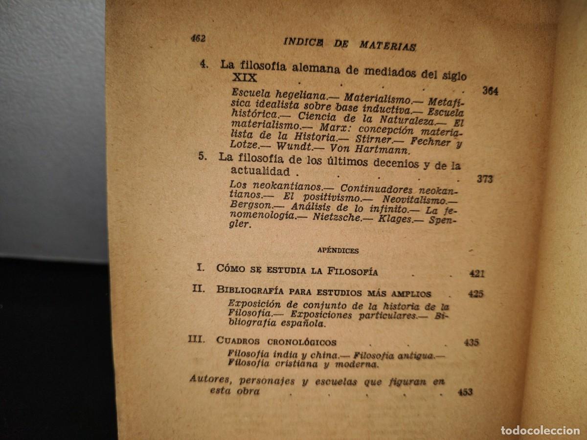 Libros de segunda mano: 13- HISTORIA DE LA FILOSOF&Iacute;A - ERNST VON ASTER - 1943 - Foto 8