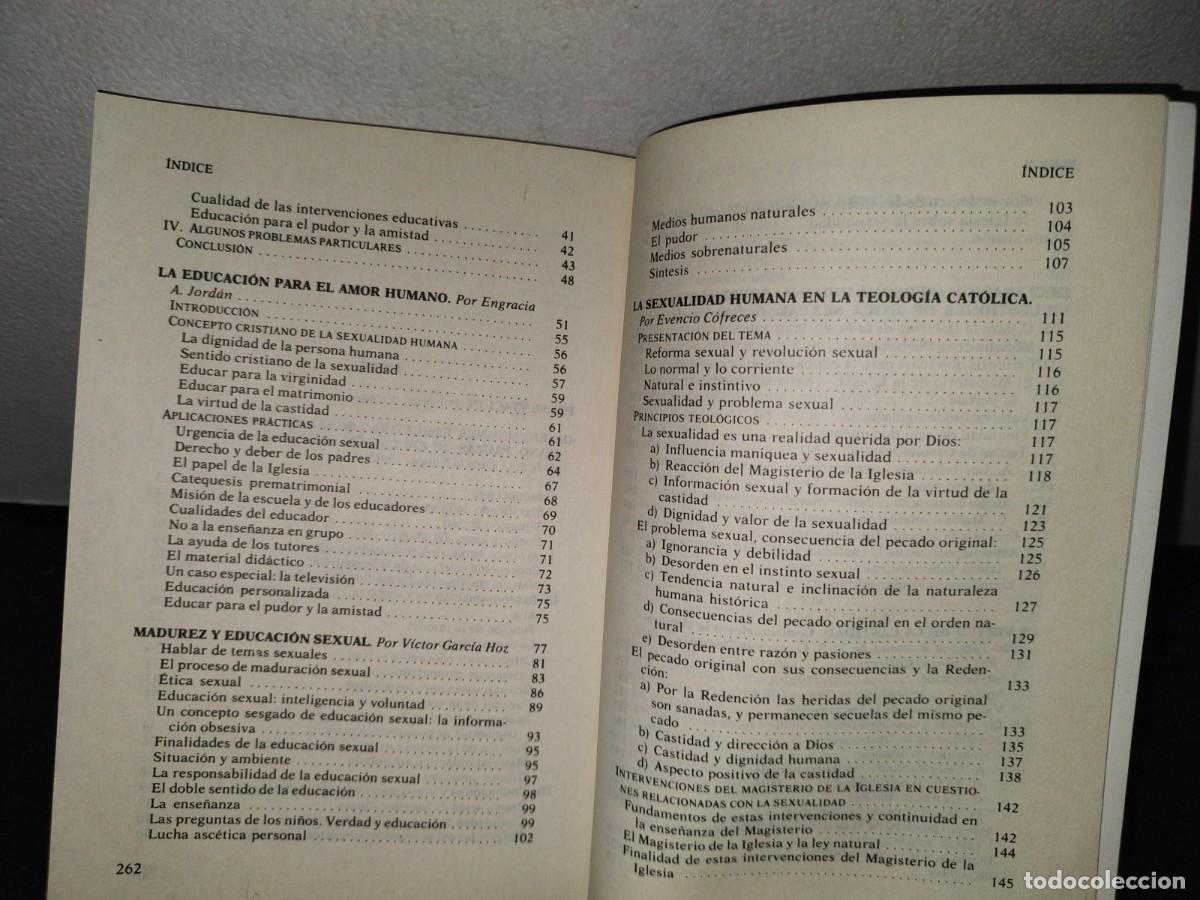 Libros de segunda mano: 32- LA EDUCACI&Oacute;N SEXUAL - EDITORIAL MINOS - Foto 7