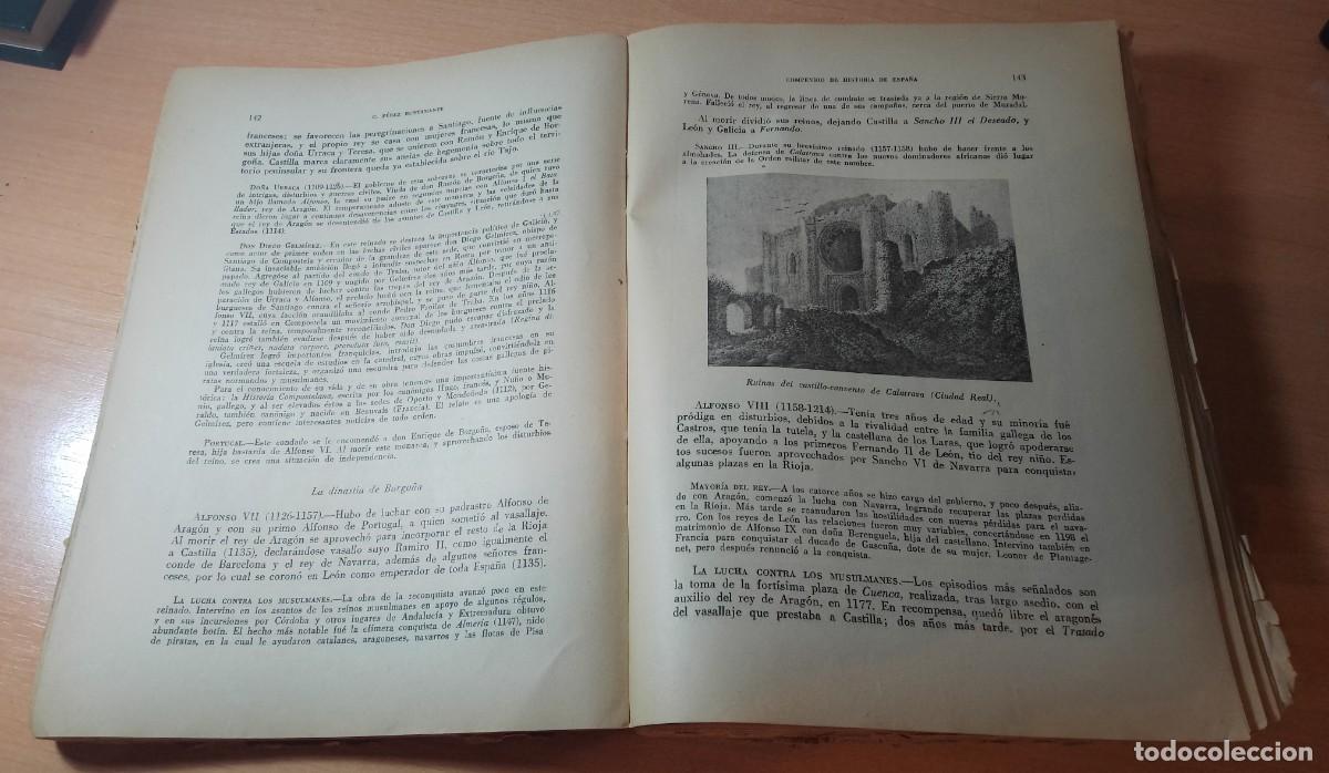 Libros de segunda mano: Compendio de Historia de Espa&ntilde;a C. P&eacute;rez Bustamante - Foto 2