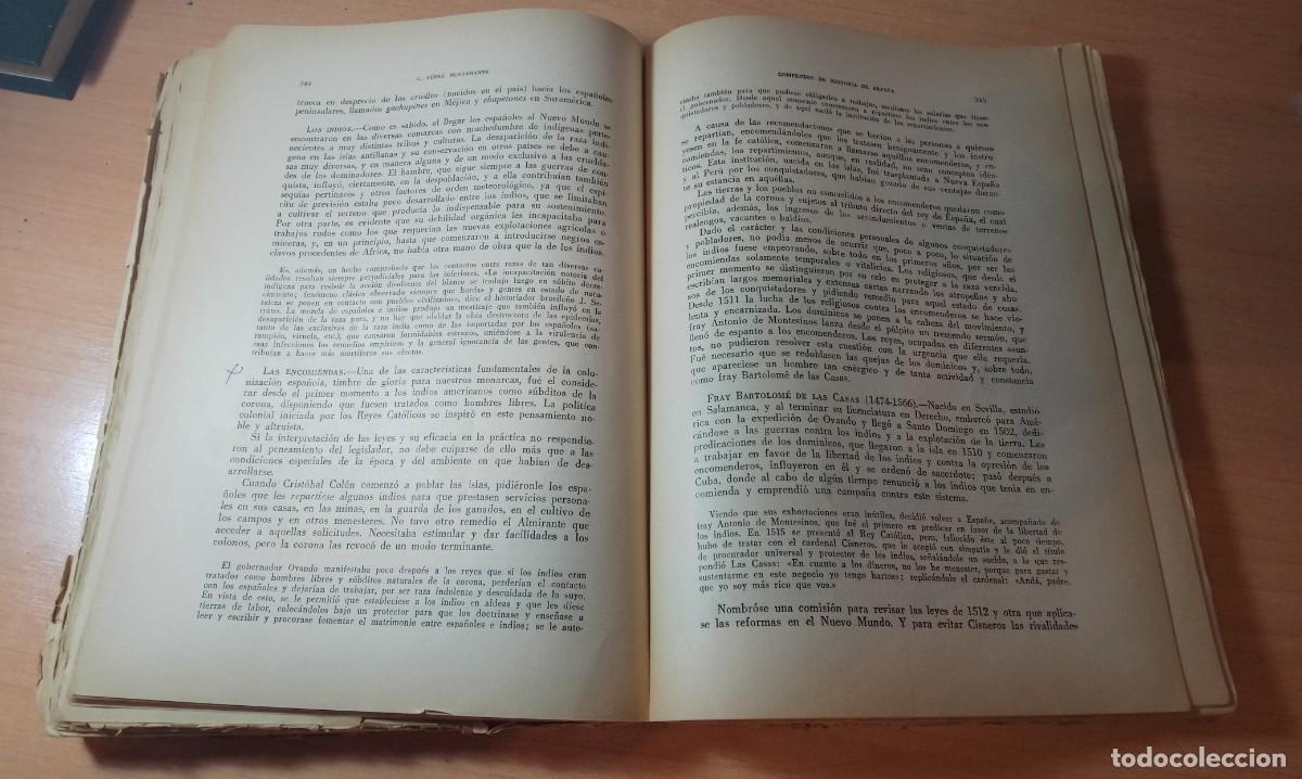 Libros de segunda mano: Compendio de Historia de Espa&ntilde;a C. P&eacute;rez Bustamante - Foto 4