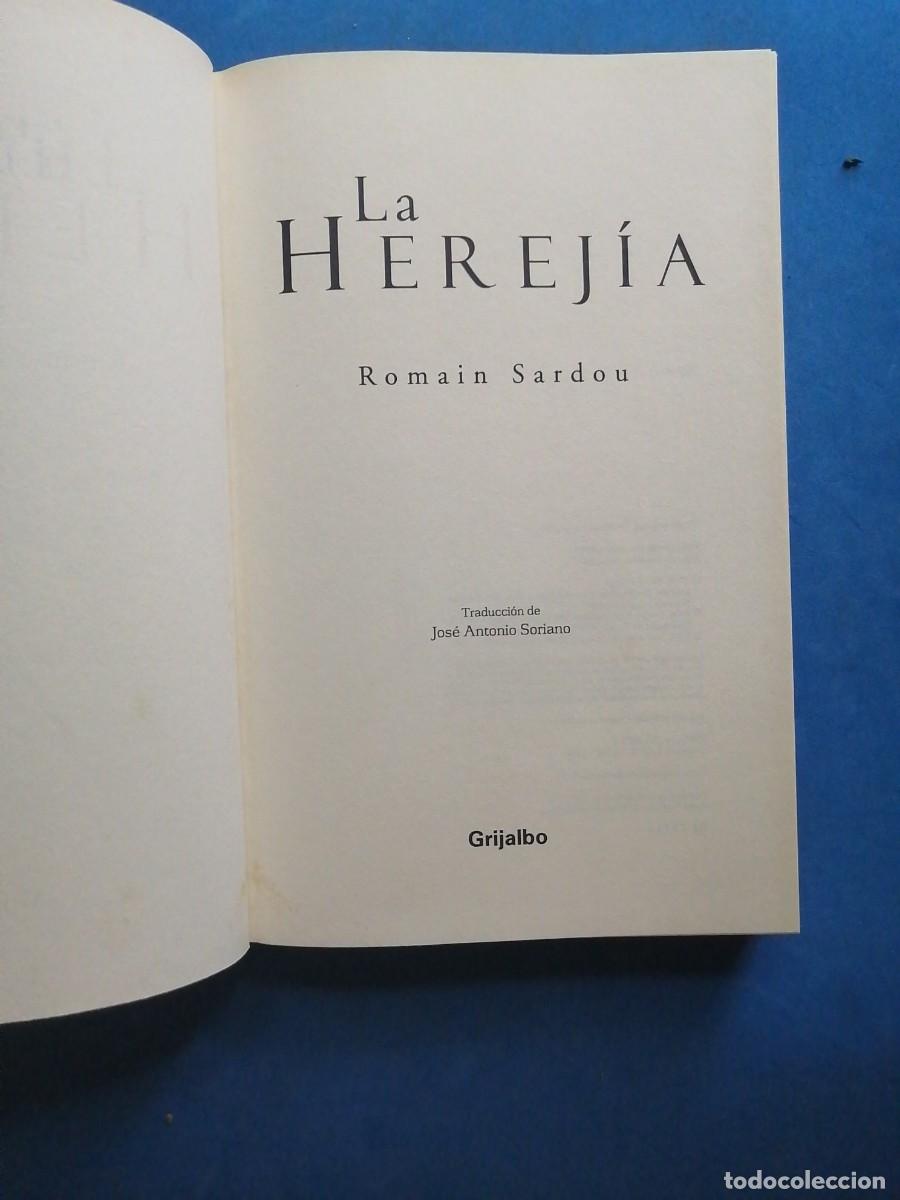 Libros de segunda mano: La herej&iacute;a por Romain Sardou - Foto 2