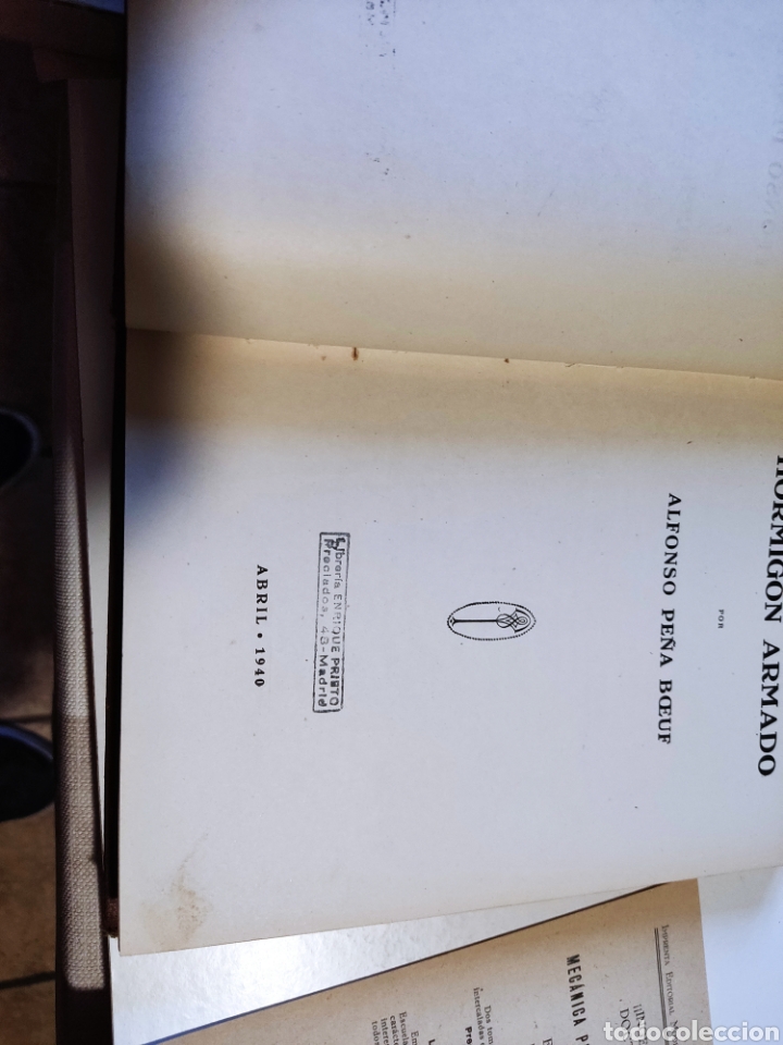 Libros de segunda mano: Libro hormig&oacute;n armado de Alfonso Pe&ntilde;a Boeuf 1940 - Foto 5