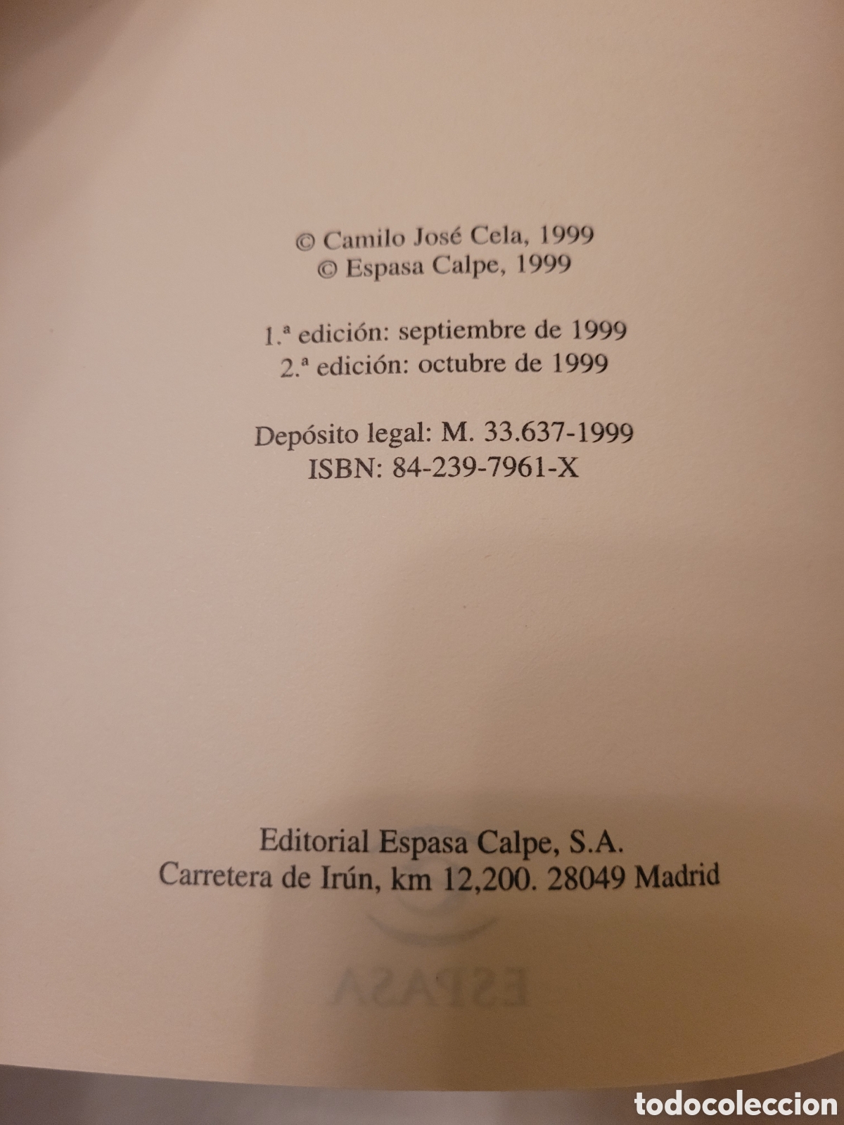 Libros de segunda mano: Madera de boj Camilo Jos&eacute; Cela - Foto 3