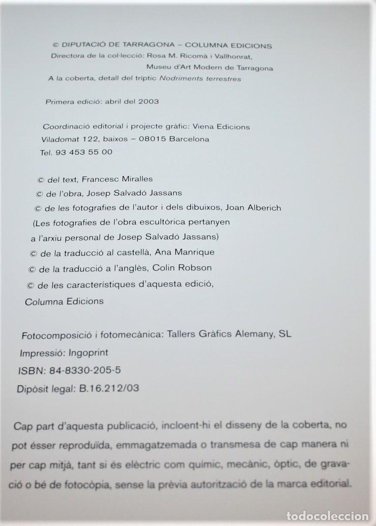 Libros de segunda mano: JASSANS - FRANCESC MIRALLES - DIPUTACI&Oacute; DE TARRAGONA/COLUMNA 2003 - Foto 4