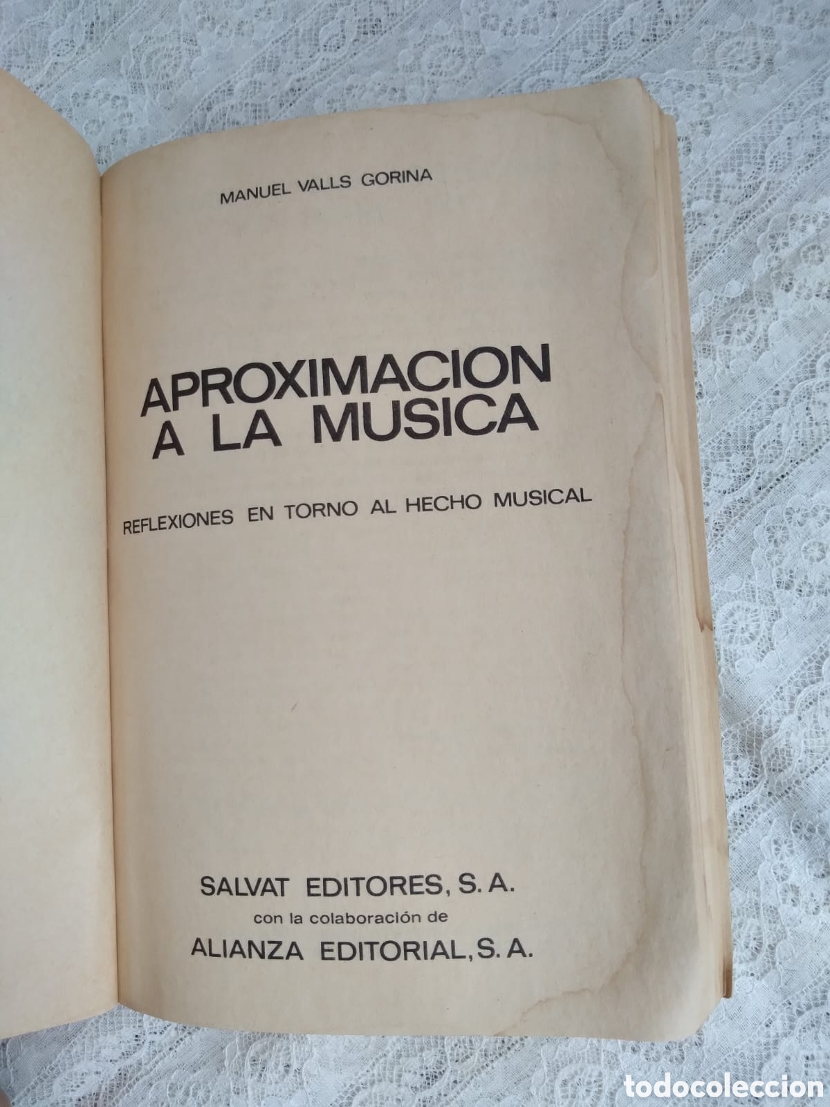 Libros de segunda mano: APROXIMACI&Oacute;N A LA M&Uacute;SICA. - Foto 1