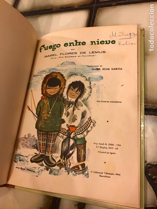 Libros de segunda mano: Fuego entre nieve. Isabel Flores de Lemus. - Foto 2
