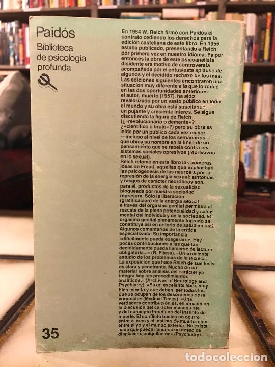 Libros de segunda mano: La funci&oacute;n del orgasmo. Wilhelm Reich. - Foto 2