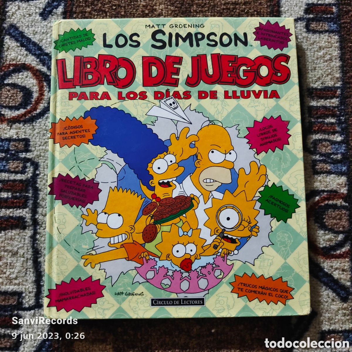 Libros de segunda mano: LOS SIMPSON, LIBRO DE JUEGOS PARA LOS DIAS DE LLUVIA (C&Iacute;RCULO DE LECTORES) - Foto 1