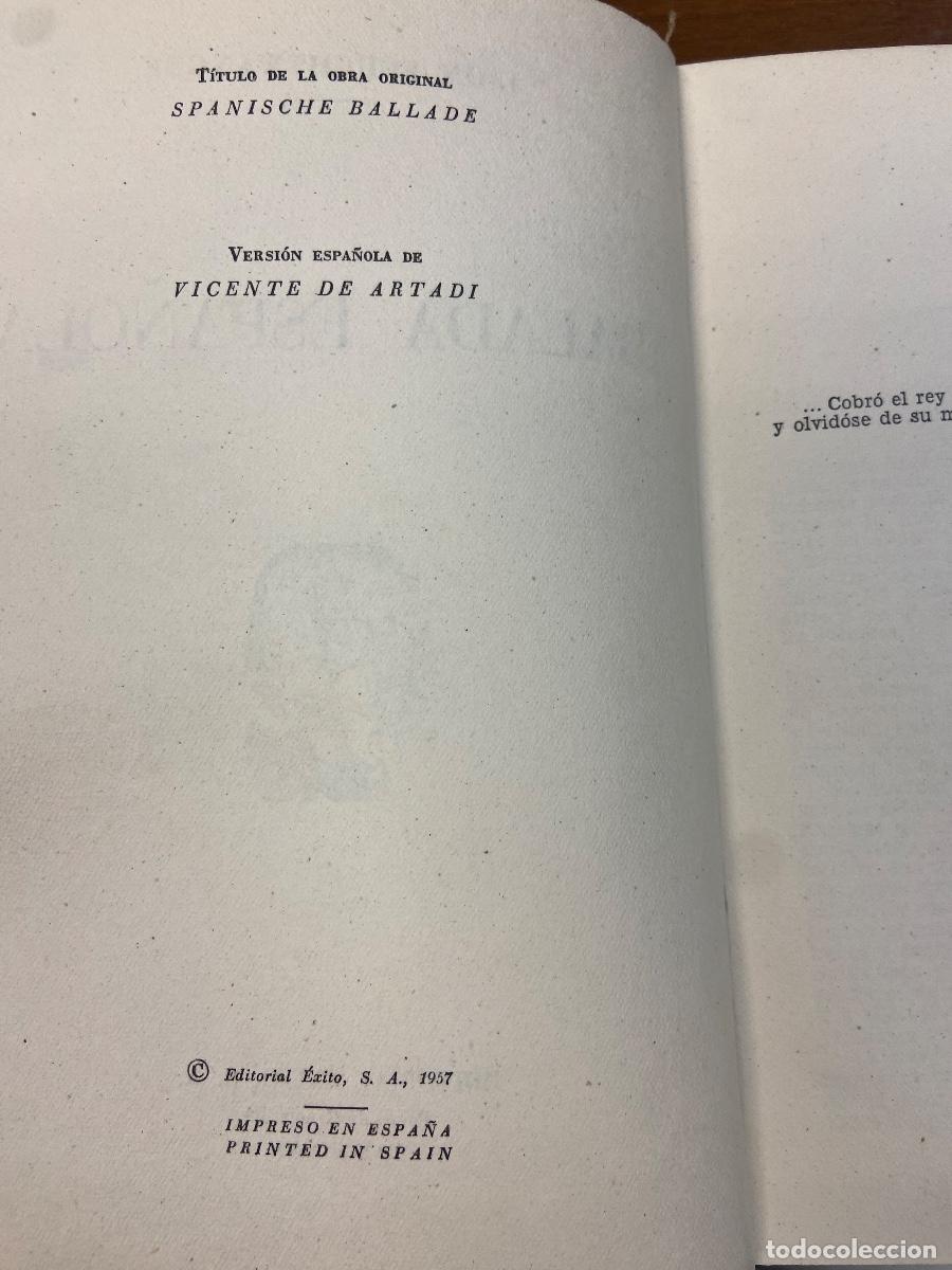 Libros de segunda mano: BALADA ESPA&Ntilde;OLA - ED. EXITO - LION FEUCHTWANGER - 1957 - Foto 3