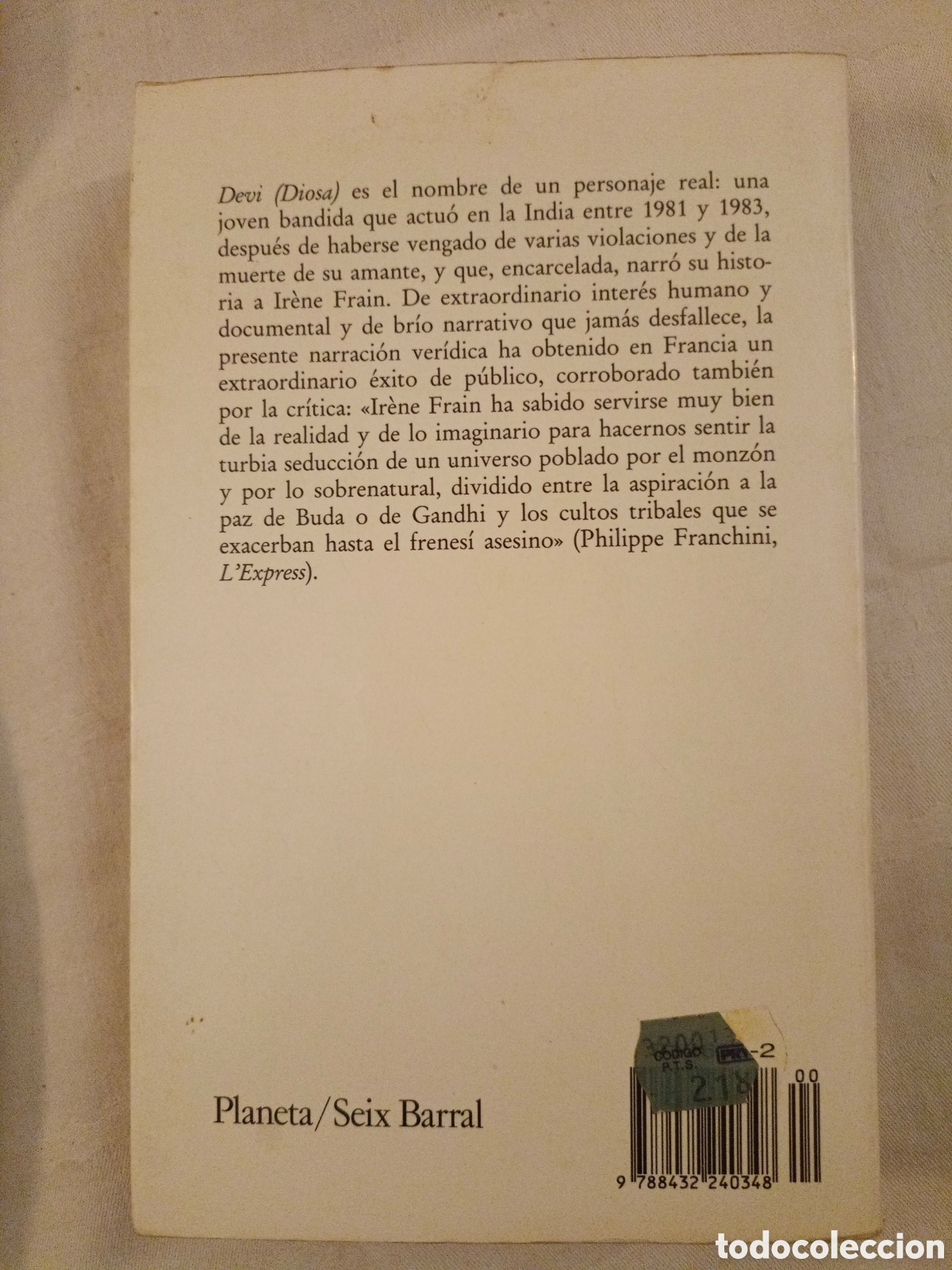Libros de segunda mano: Devi-la mujer que aterriz&oacute; la India - Foto 2