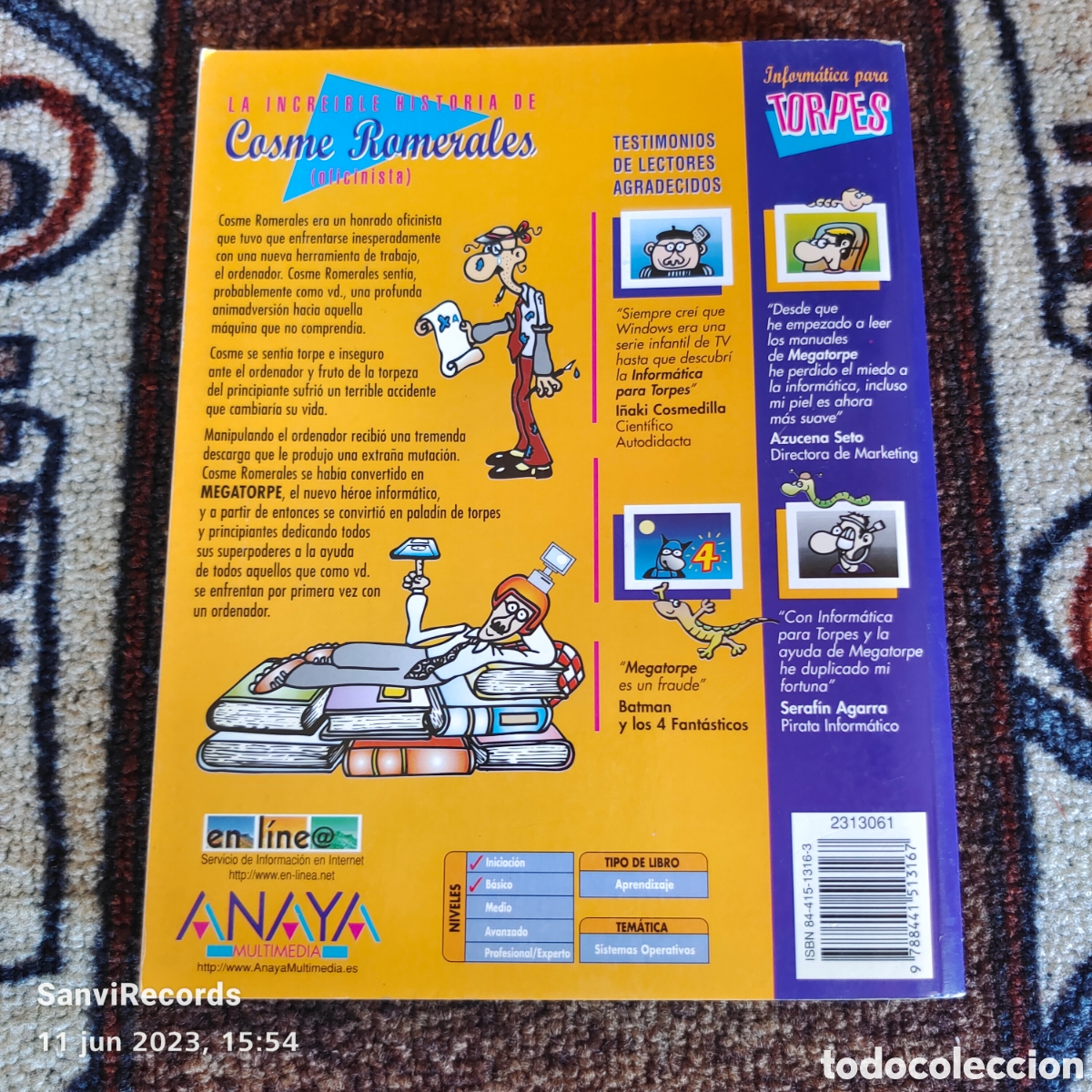 Libros de segunda mano: INFORM&Aacute;TICA PARA TORPES: WINDOWS XP PARA TORPES (ANAYA MULTIMEDIA) - Foto 2