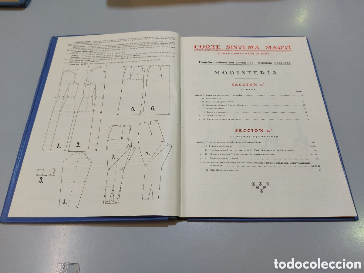 Libros de segunda mano: Libro corte sistema marti. Modisteria. 1954. - Foto 3