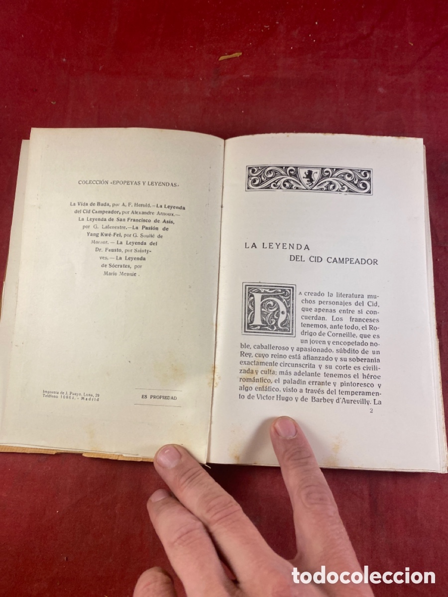Libros de segunda mano: LA LEYENDA DEL CID CAMPEADOR - Foto 3