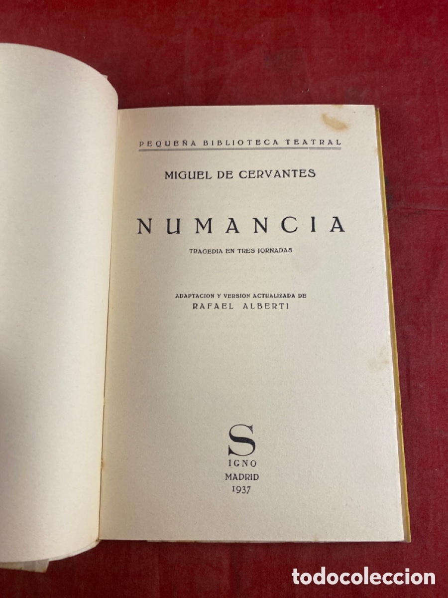 Libros de segunda mano: NUMANCIA POR MIGUEL DE CERVANTES - Foto 2