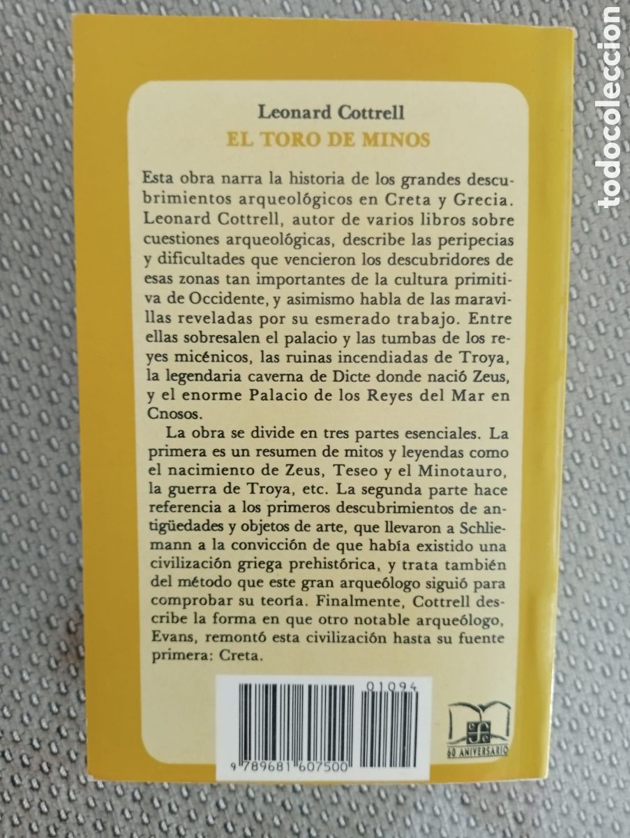 Libros de segunda mano: El Toro de Minos / Leonard Cottrell - Foto 3