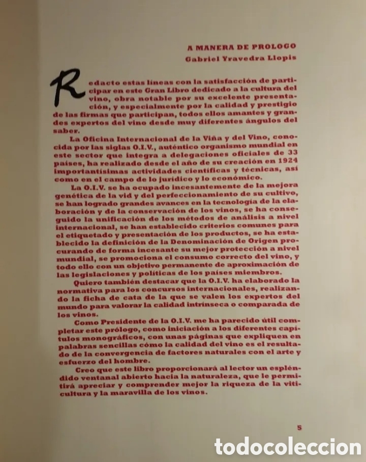 Libros de segunda mano: Libro El Vino, Impreso en 1993 - Foto 7