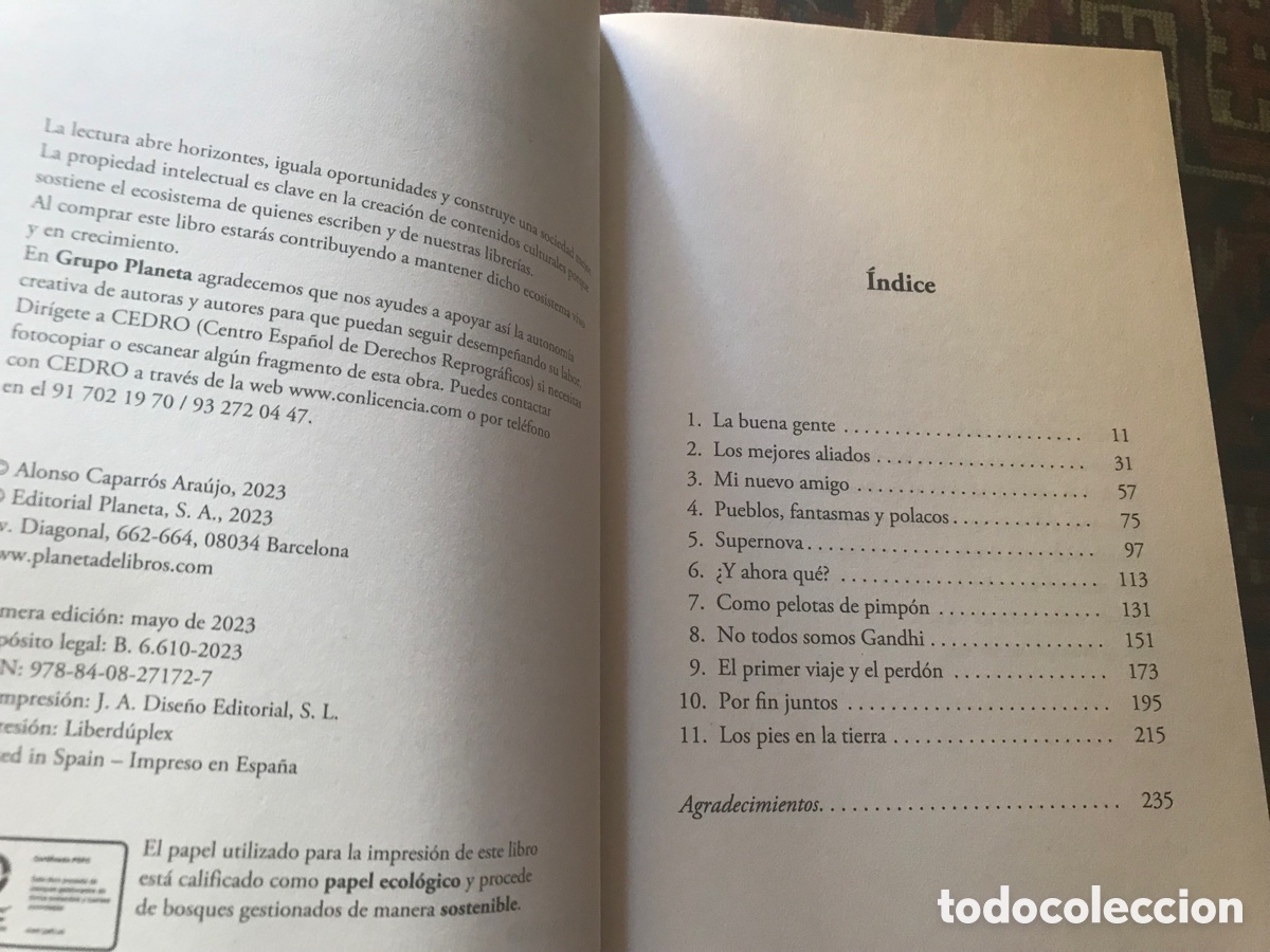 Libros de segunda mano: Empieza de cero. Alonso Caparros. Planeta. Como nuevo - Foto 4