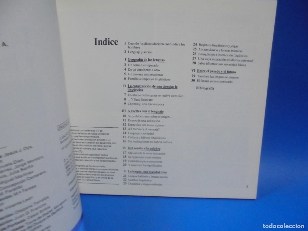 Libros de segunda mano: LENGUAJE Y LENGUAS. ENRIQUE WULFF. SALVAT. 1981. PAGS :64. - Foto 2