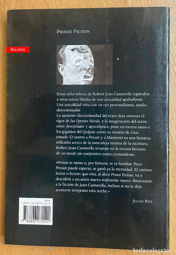 Libros de segunda mano: PROUST FICTION Robert Juan Cantavella - Foto 2