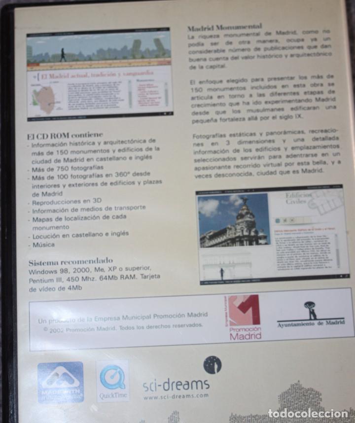 Libros de segunda mano: MADRID MONUMENTAL (CD-ROM) - Foto 2