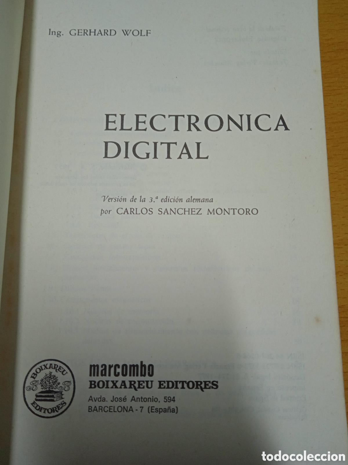 Libros de segunda mano: Electronica digital Gerhard Wolf - Foto 3
