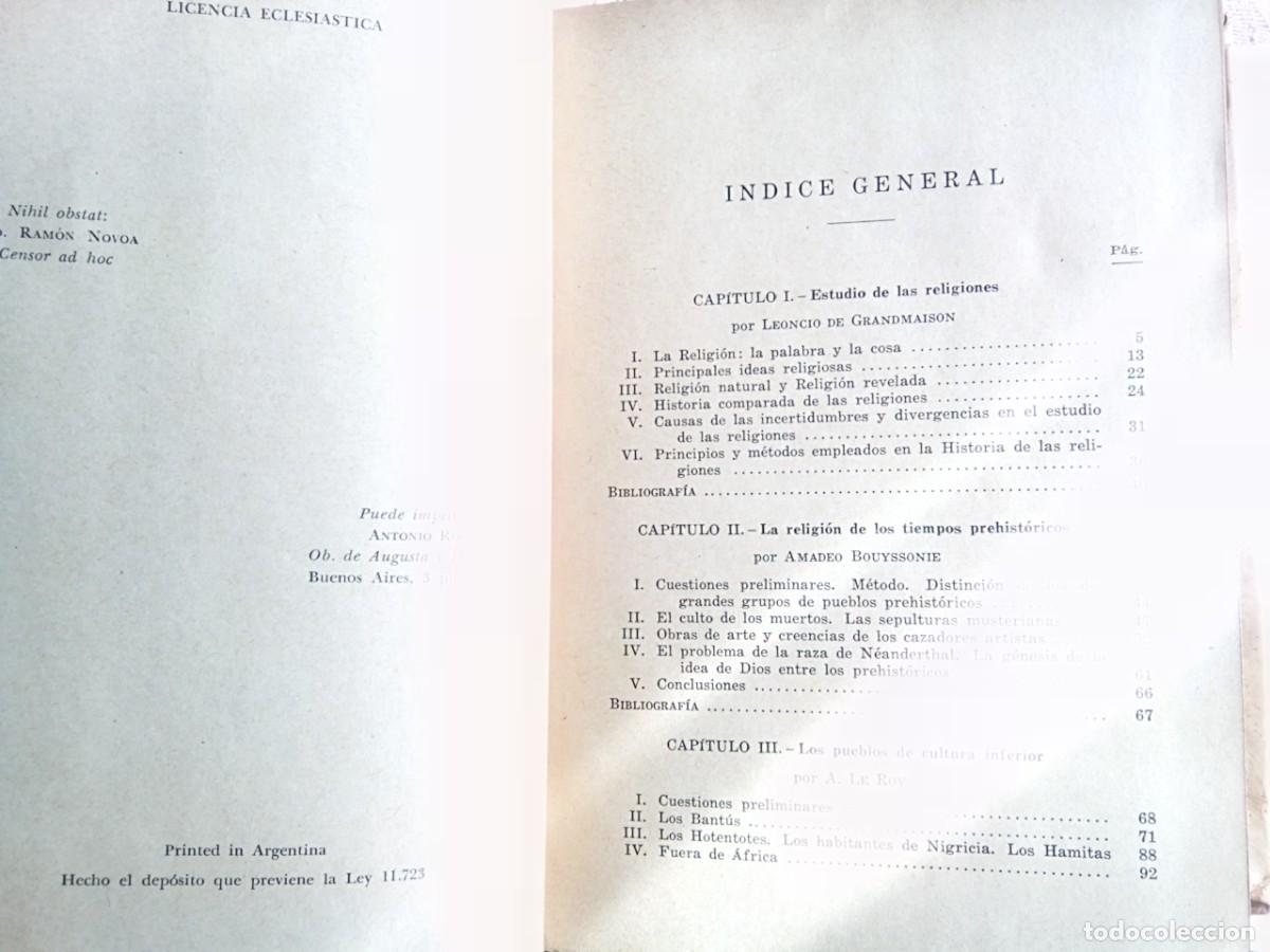 Libros de segunda mano: Christie . Manual de historia de las religiones - Foto 2