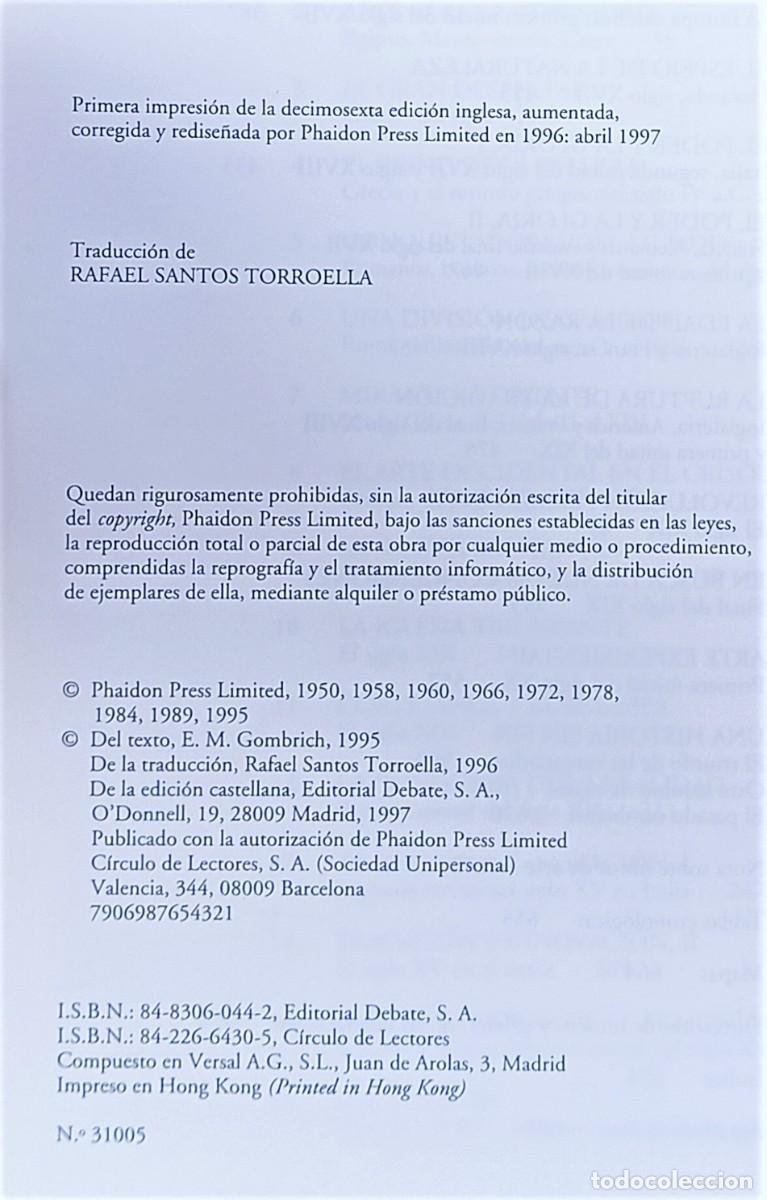 Libros de segunda mano: La Historia del Arte contada por E.H. Gombrich - Foto 2