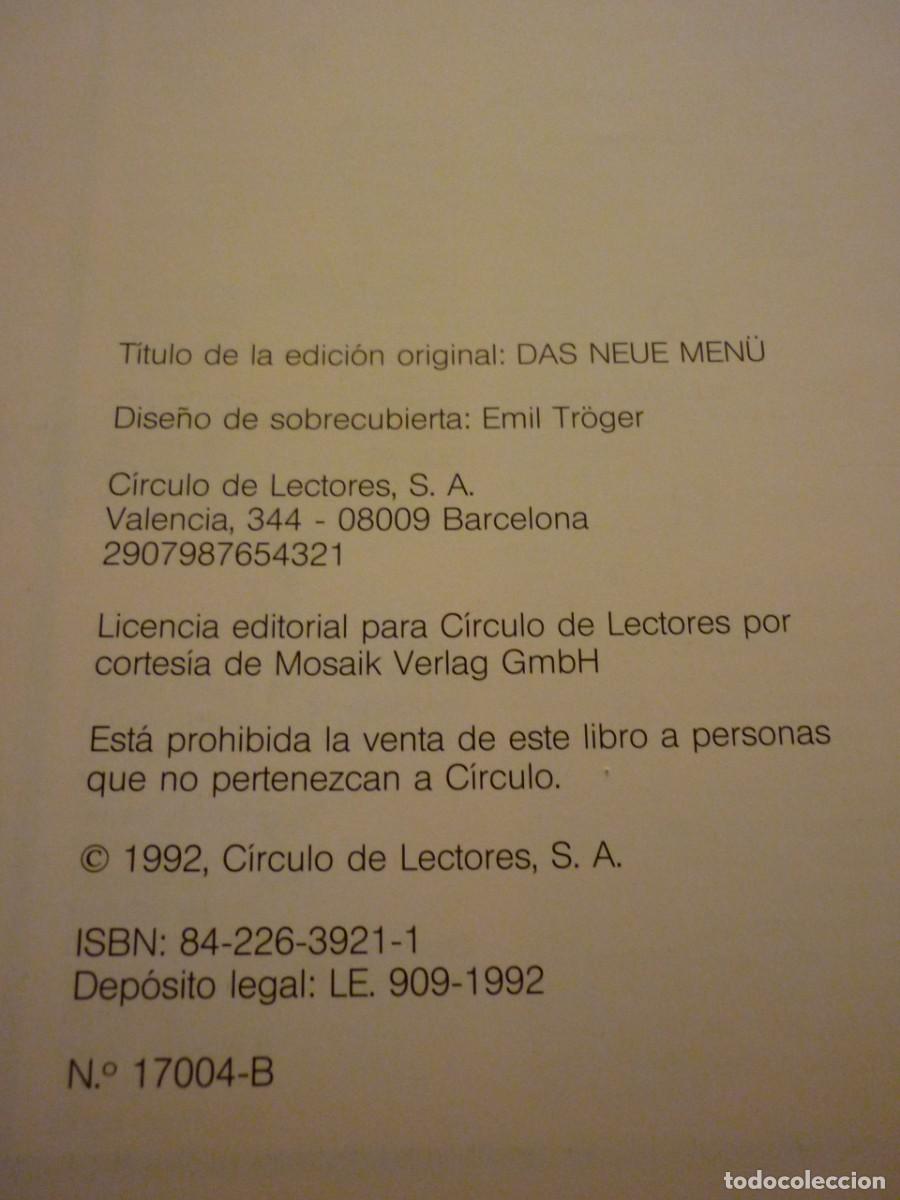 Libros de segunda mano: ELIGE TU MEN&Uacute;, ED. CIRCULO LECTORES, 9 TOMOS - Foto 13