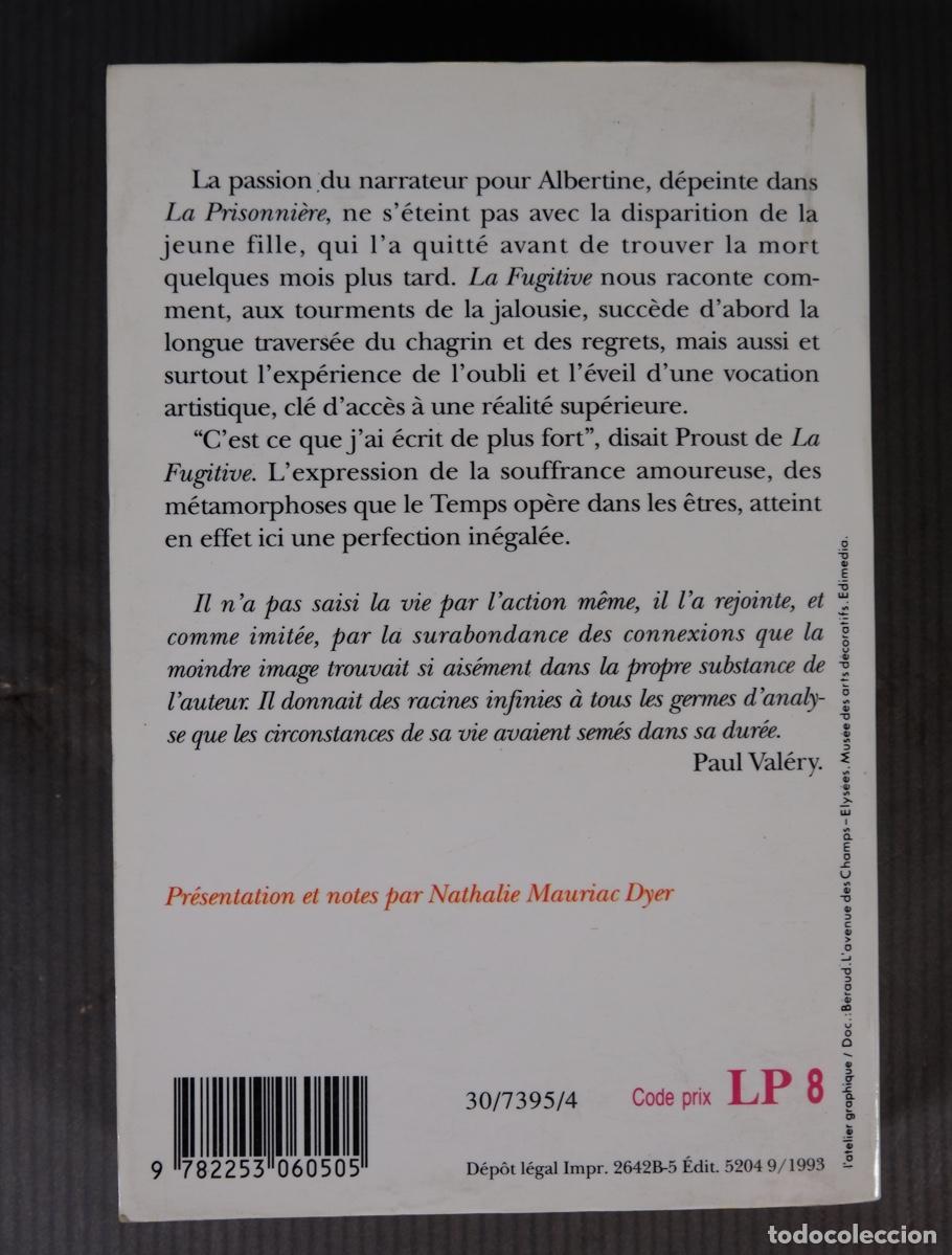 Libros de segunda mano: La Fugitive - Marcel Proust - Le Livre de Poche classique - Foto 2