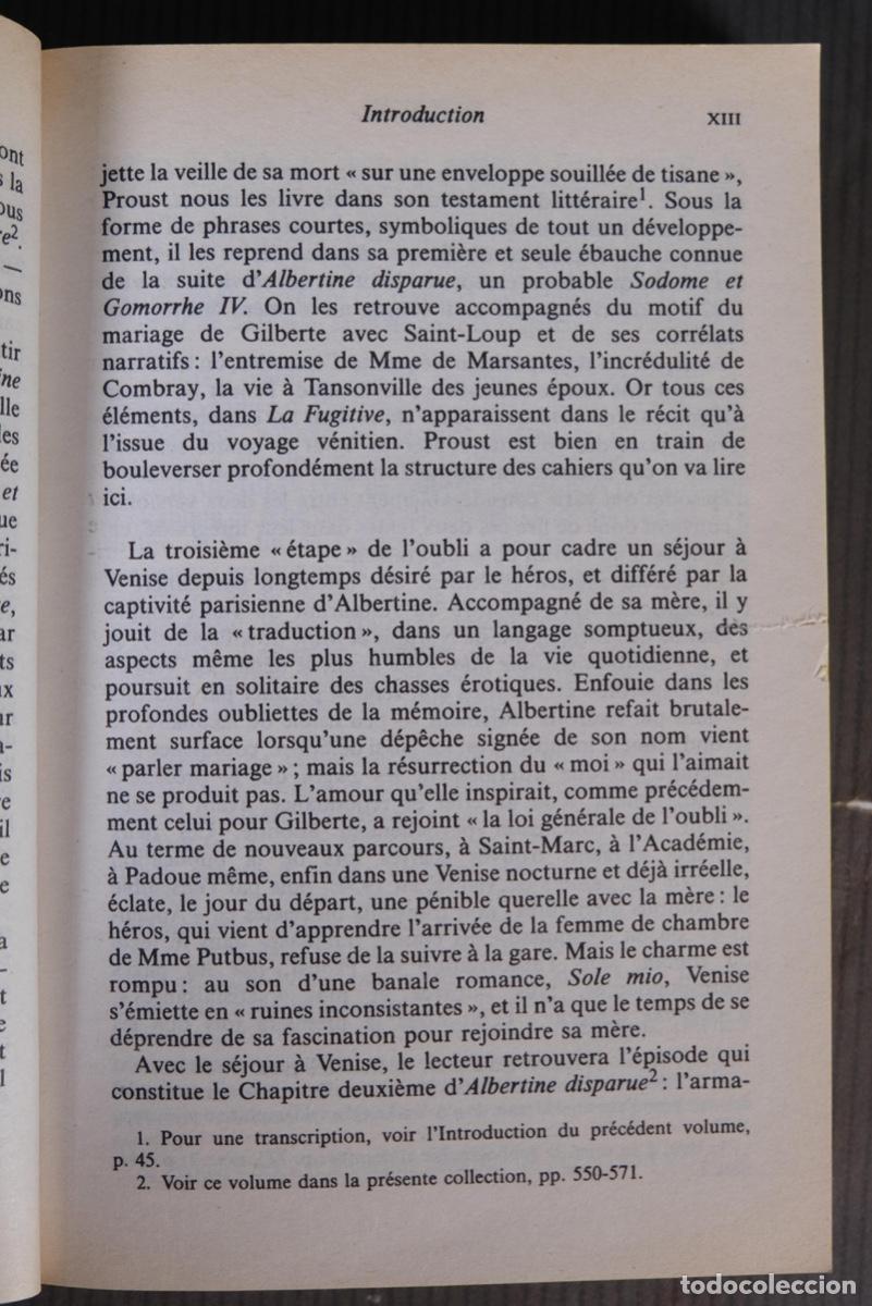 Libros de segunda mano: La Fugitive - Marcel Proust - Le Livre de Poche classique - Foto 6