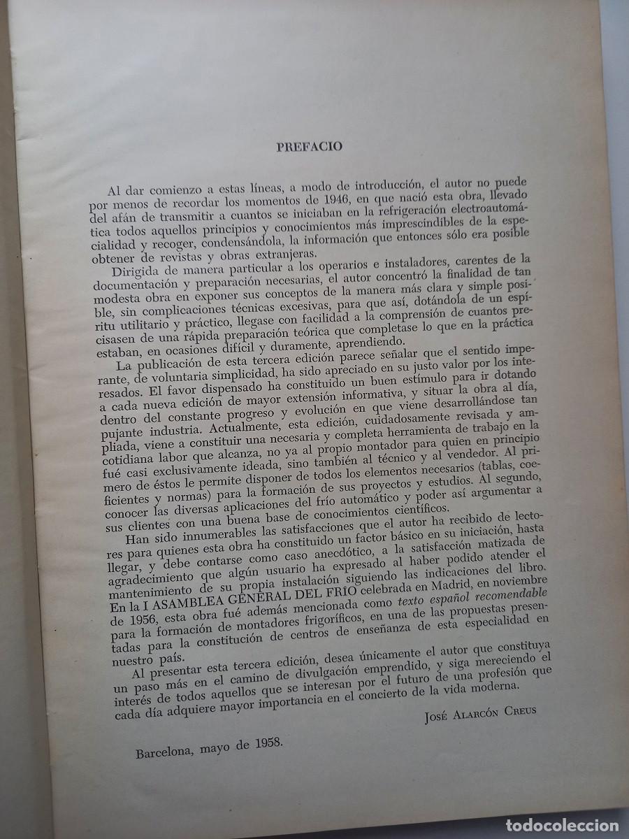Libros de segunda mano: TRATADO PRACTICO DE REFRIGERACION AUTOMATICA. JOS&Eacute; ALARC&Oacute;N CREUS - Foto 4