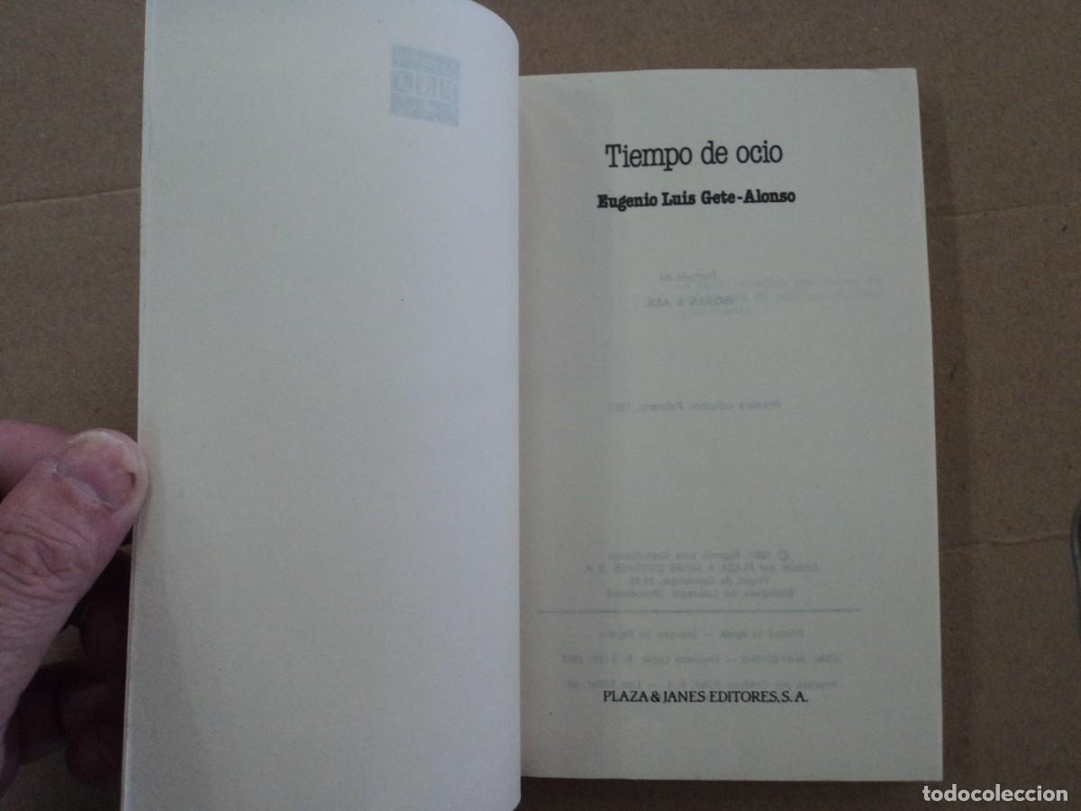 Libros de segunda mano: Tiempo de Ocio - Eugenio Luis Gete-Alonso - Foto 2