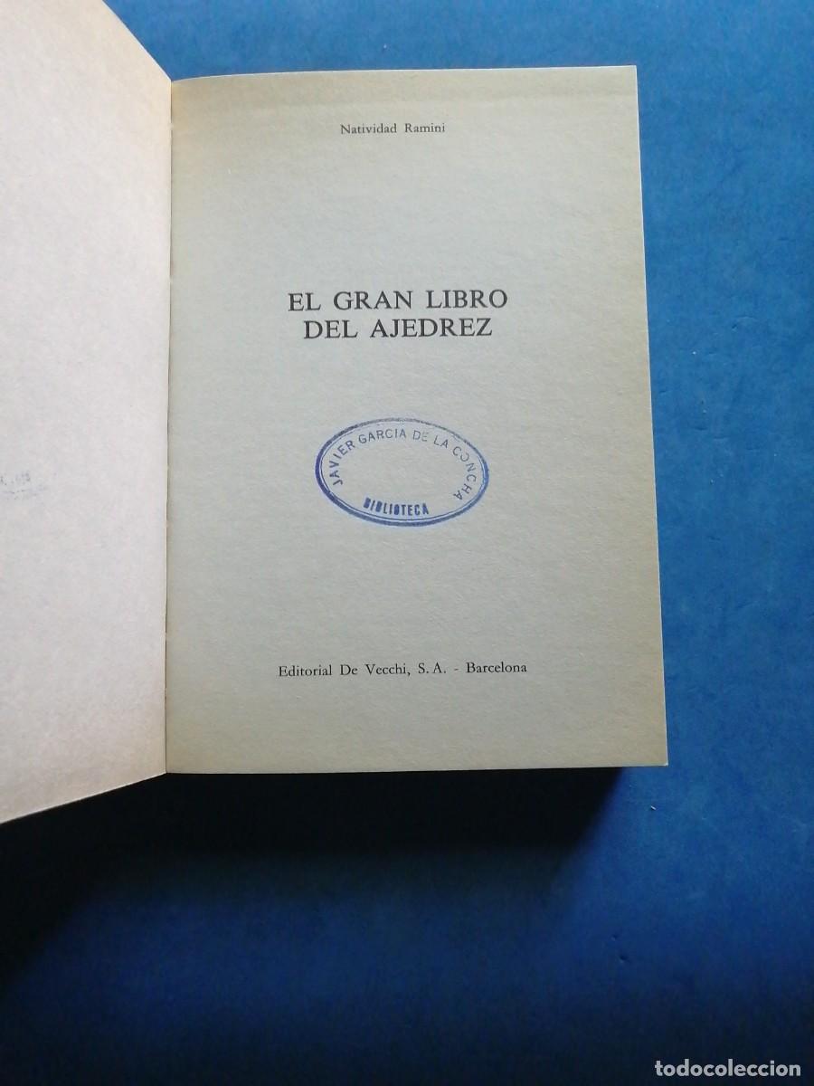 Libros de segunda mano: El gran libro del ajedrez por Natividad Ramini - Foto 2