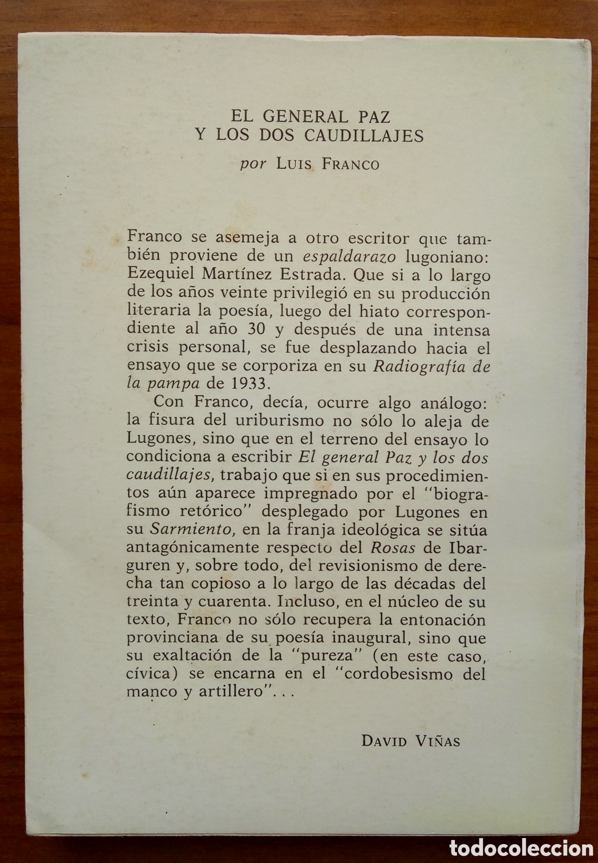 Libros de segunda mano: EL GENERAL PAZ Y LOS DOS CAUDILLAJES. - Foto 2