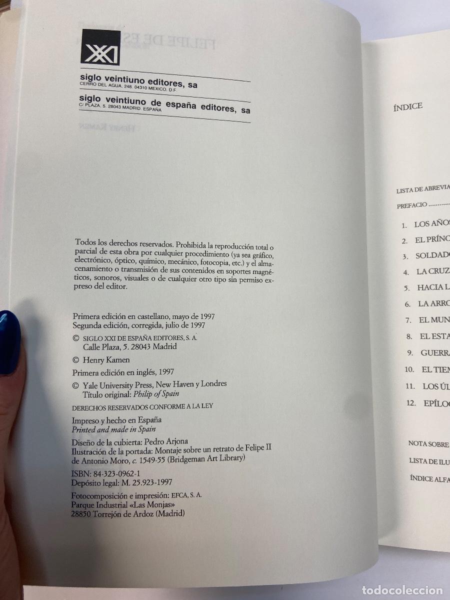 Libros de segunda mano: FELIPE DE ESPA&Ntilde;A - HENRY KAMEN 2&ordf; EDICI&Oacute;N - 1997 - Foto 3
