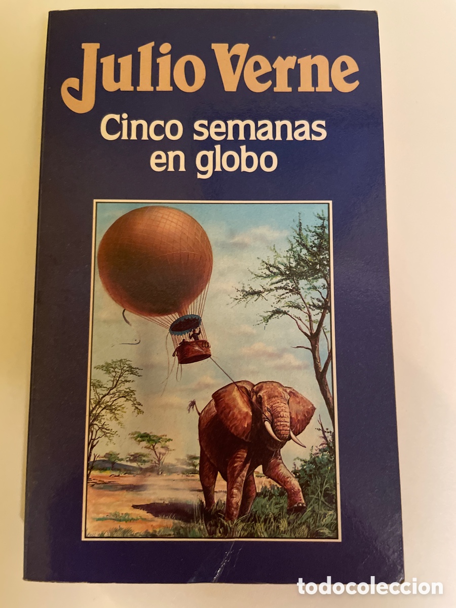 Libros de segunda mano: Julio Verne 1. Cinco semanas en globo - Foto 1