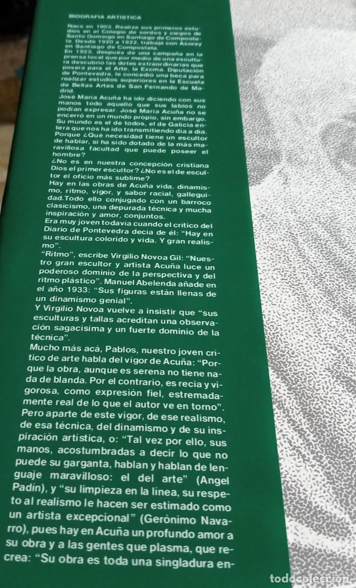 Libros de segunda mano: ESCULTOR ACU&Ntilde;A, - Foto 2