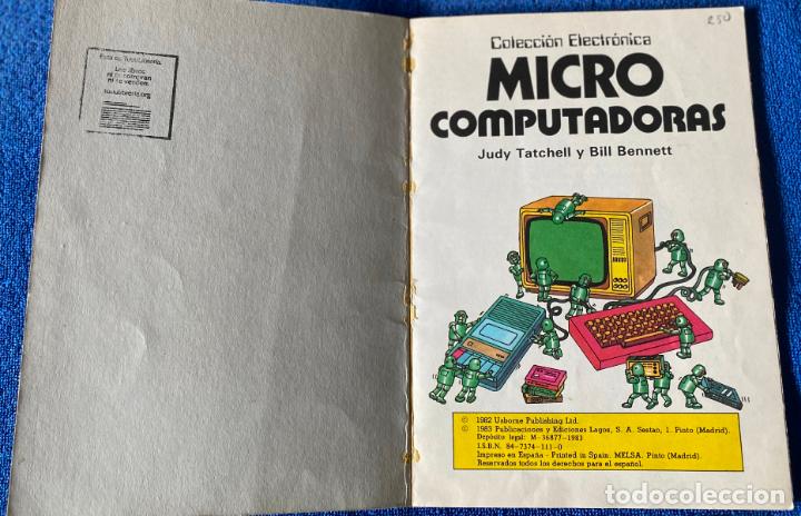 Libros de segunda mano: Micro Computadoras - Colecci&oacute;n Electr&oacute;nica - Plesa - Ediciones SM (1983) - Foto 2