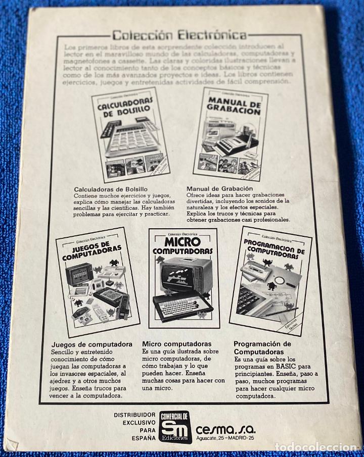 Libros de segunda mano: Micro Computadoras - Colecci&oacute;n Electr&oacute;nica - Plesa - Ediciones SM (1983) - Foto 5