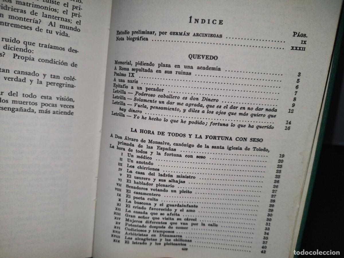 Libros de segunda mano: 37- LOS CL&Aacute;SICOS. QUEVEDO. OBRAS ESCOGIDAS - Foto 4