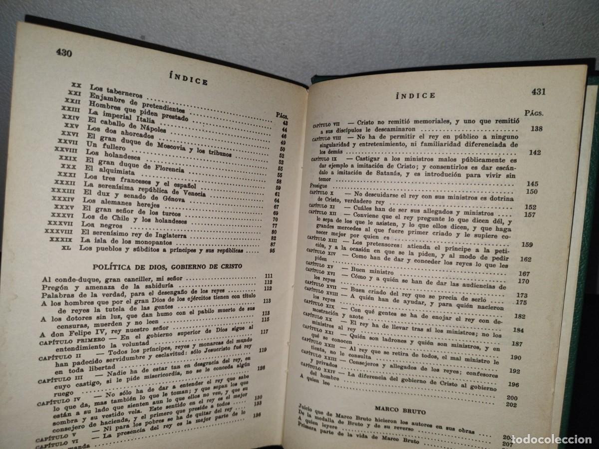 Libros de segunda mano: 37- LOS CL&Aacute;SICOS. QUEVEDO. OBRAS ESCOGIDAS - Foto 5
