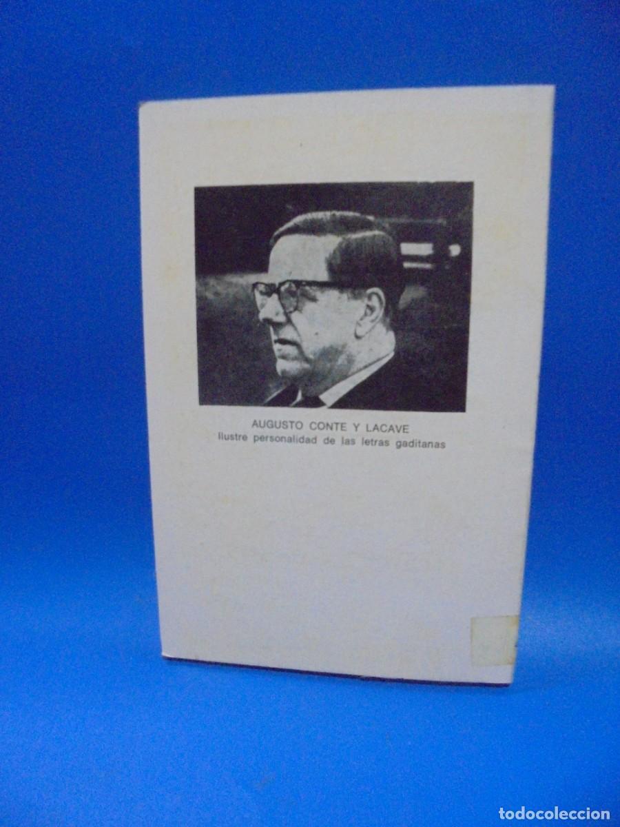Libros de segunda mano: CADIZ DEL SETECIENTOS. AUGUSTO CONTE Y LACAVE. 1978. PAGS : 164. - Foto 3