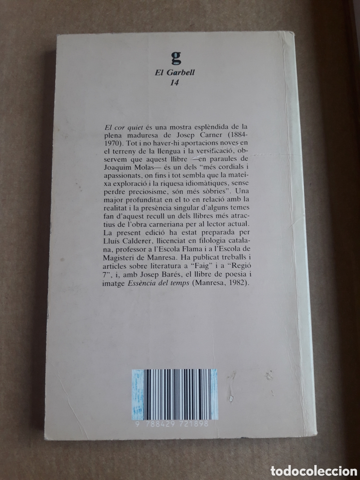 Libros de segunda mano: El cor quiet Josep Carner A cura de Llu&iacute;s Calderer - Foto 2