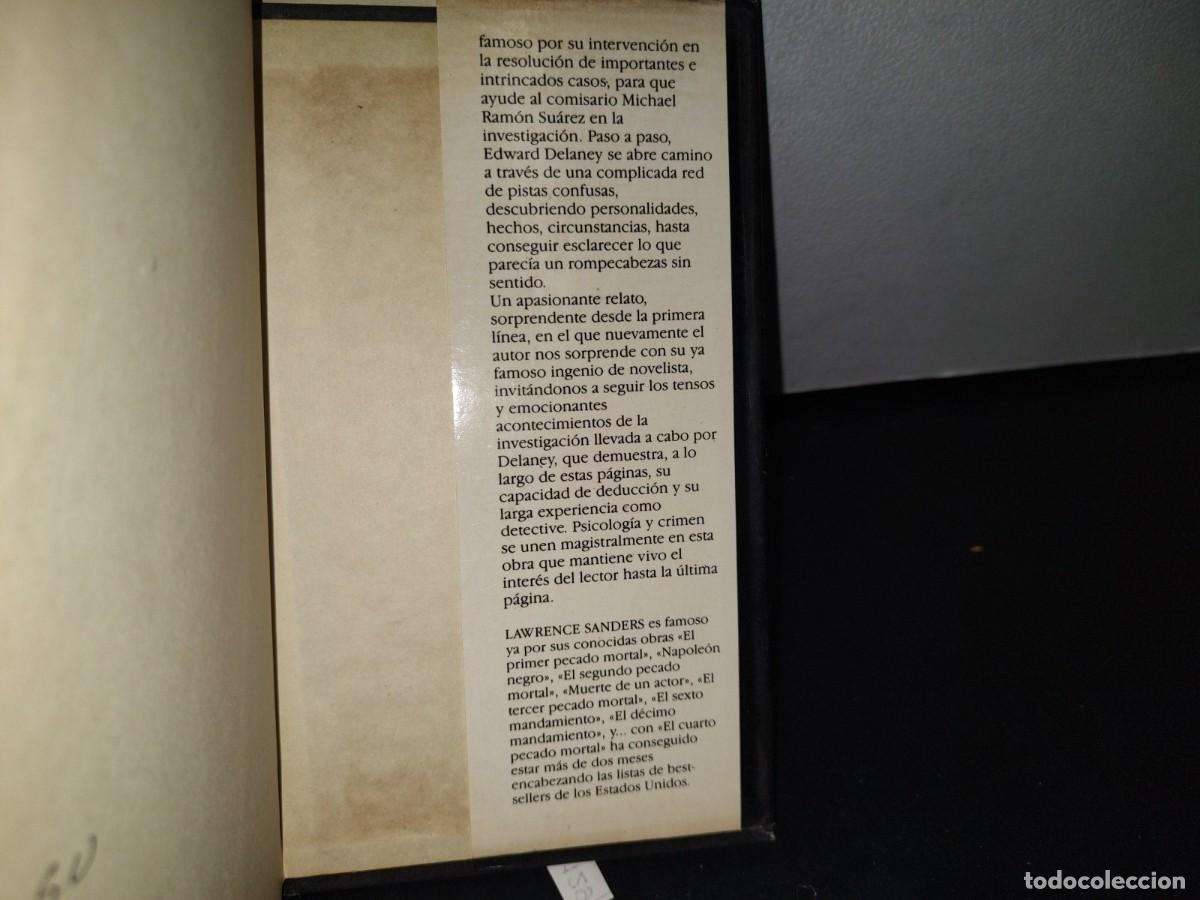 Libros de segunda mano: 32- EL CUARTO PECADO MORTAL - LAWRENCE SANDERS - Foto 4