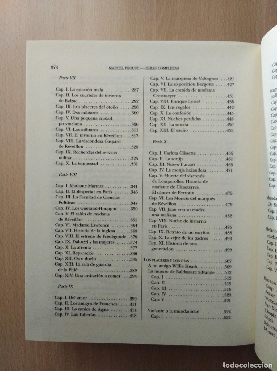 Libros de segunda mano: OBRAS COMPLETAS - VOL. III. Marcel Proust - Foto 5