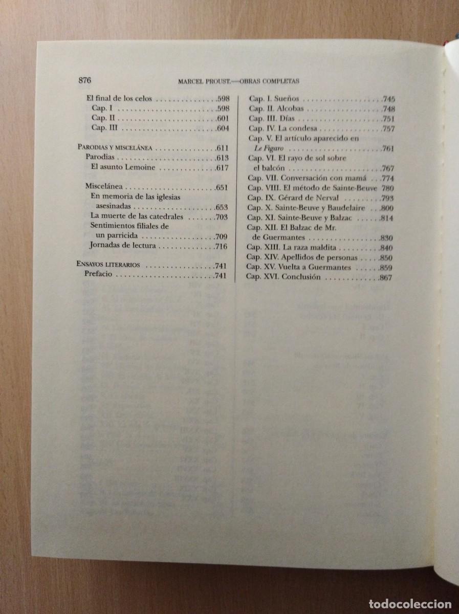 Libros de segunda mano: OBRAS COMPLETAS - VOL. III. Marcel Proust - Foto 7