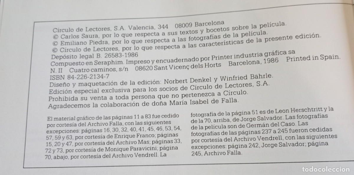 Libros de segunda mano: EL AMOR BRUJO, CARLOS SAURA - Foto 6