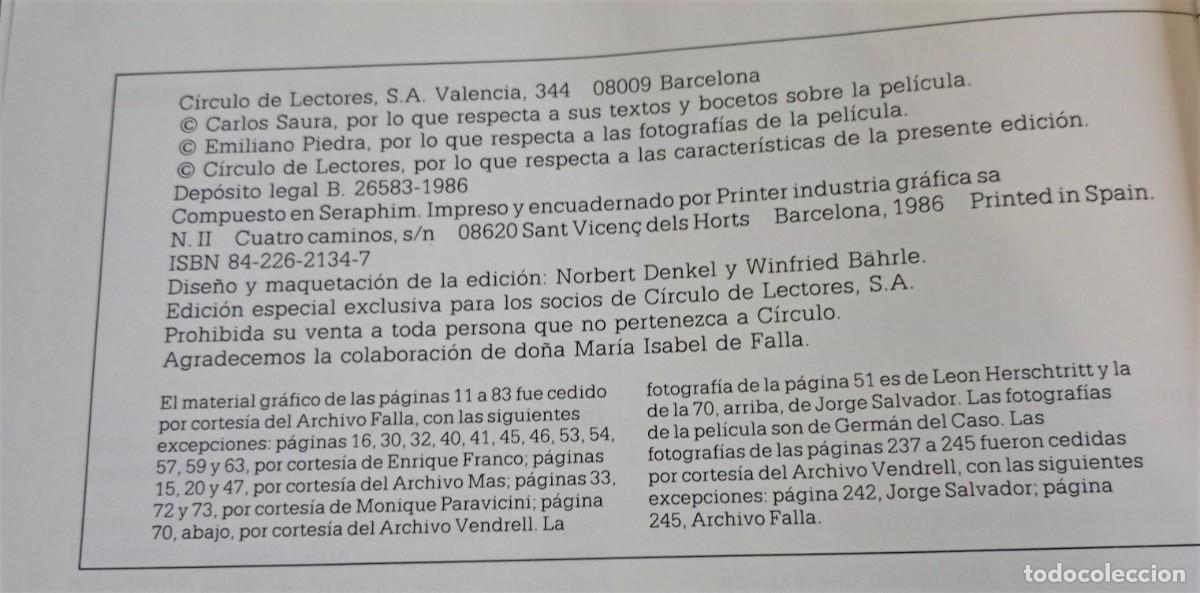 Libros de segunda mano: EL AMOR BRUJO, CARLOS SAURA - Foto 7